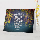 Psalm 46:1 Gott ist unsere Zuflucht und Stärke Karte (Gelbe Blume)