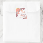 Psalm 46:1 Gott ist unsere Zuflucht und Stärke . . Quadratischer Aufkleber (Tasche)