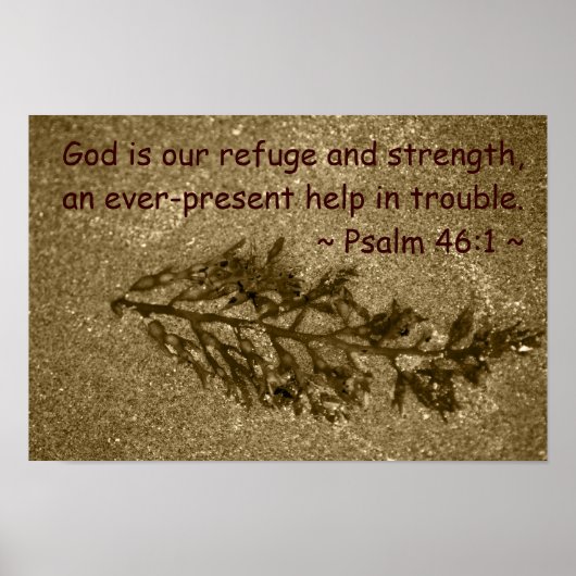 Psalm 46:1 poster (Vorne)