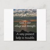 Psalm 46:1 - Schöner Sonnenaufgang über dem Lake M Postkarte (Vorderseite)