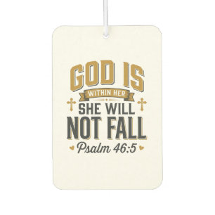 Psalm 46_5 Christliche Typografie Vektor Autolufterfrischer