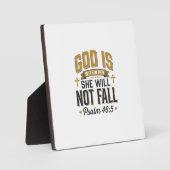 Psalm 46_5 Christliche Typografie Vektor Fotoplatte (Vorderseite)