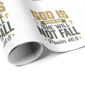 Psalm 46_5 Christliche Typografie Vektor Geschenkpapier (Rolleneckpunkt)