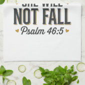 Psalm 46_5 Christliche Typografie Vektor Geschirrtuch (Gefaltet)