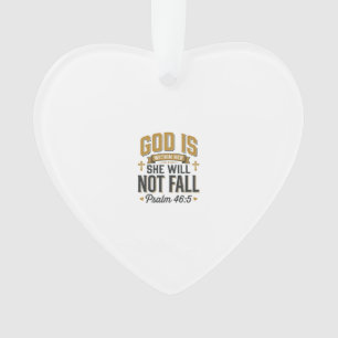 Psalm 46_5 Christliche Typografie Vektor Ornament