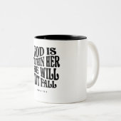 Psalm 46:5 Gott in ihr - Christliches Zitat Zweifarbige Tasse (VorderseiteRechts)