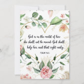 Psalm 46:5, Gott ist in ihr, Schrift Kunst Einladung (Vorderseite)