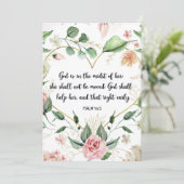 Psalm 46:5, Gott ist in ihr, Schrift Kunst Einladung (Stehend Vorderseite)