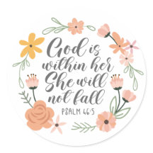 Psalm 46:5 Gott ist in ihr, sie wird nicht fallen