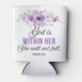 Psalm 46:5 Gott ist in ihrer Blume der Schrift Dosenkühler (Vorderseite)