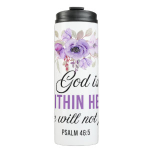 Psalm 46:5 Gott ist in ihrer Blume der Schrift Thermosbecher
