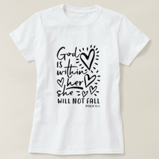 Psalm-46:5 Gott ist innerhalb sie T-Shirt