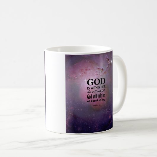 Psalm-46:5 Kaffeetasse (VorderseiteRechts)