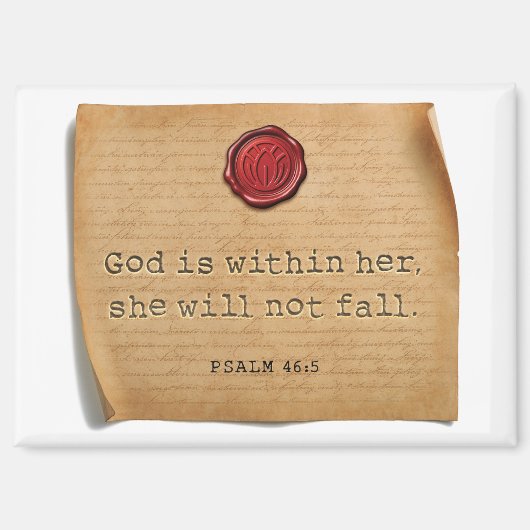 Psalm 46:5 Küchenmagnet Wohnaccessoire Magnet (Vorderseite)