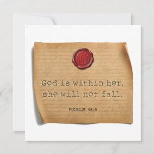 PSALM 46:5 - Personalisierte Notizkarte Mitteilungskarte