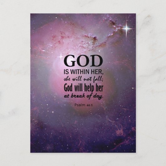 Psalm 46:5 postkarte (Vorderseite)