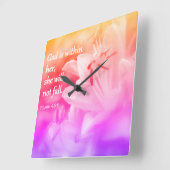 Psalm 46:5 quadratische wanduhr (Winkel)