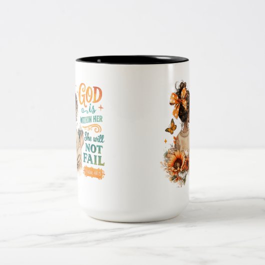 Psalm 46:5... zweifarbige tasse (Mittel)