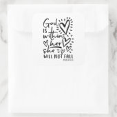 Psalm 46 Bible Verse Sticker (Tasche)