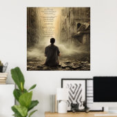 Psalm 46, Gebet inmitten der Zerstörung Poster (Heimbüro)