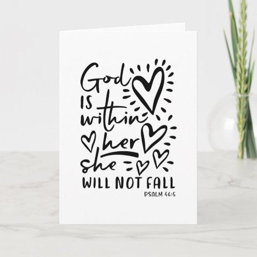 Psalm 46 Grußkarte Karte (Vorderseite)