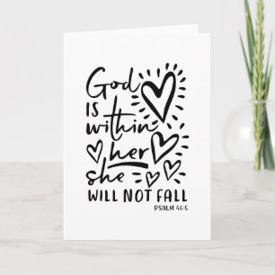 Psalm 46 Grußkarte Karte