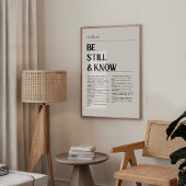 Psalm 46 Minimalistisches Christliches Poster