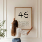 Psalm 46 Seien Sie still und kennen Sie Christlich Poster