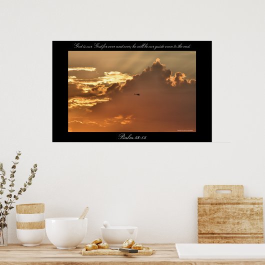 Psalm 48:14 poster (Küche)