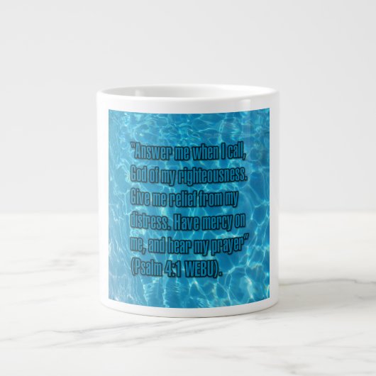 Psalm 4:1 WEBU Tasse (Vorderseite)