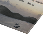 Psalm 4:8 Ich werde beide in Frieden liegen.... Schneidebrett (Ecke)