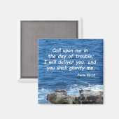 Psalm 50:15 magnet (Vorderseite/Rückseite)