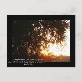 Psalm 50:1 postkarte