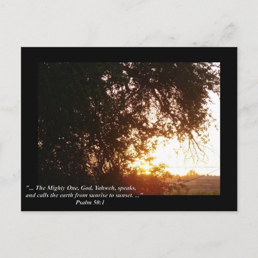 Psalm 50:1 postkarte (Vorderseite)