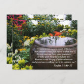 Psalm 51 10-13 Scripture Memory Card Postkarte (Vorne/Hinten)