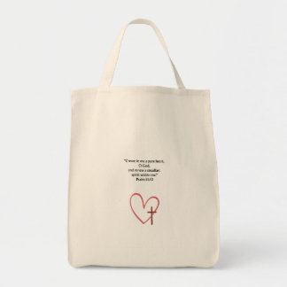 Psalm 51:10 Christian Tote Bag | Faith Gift Bag Tragetasche