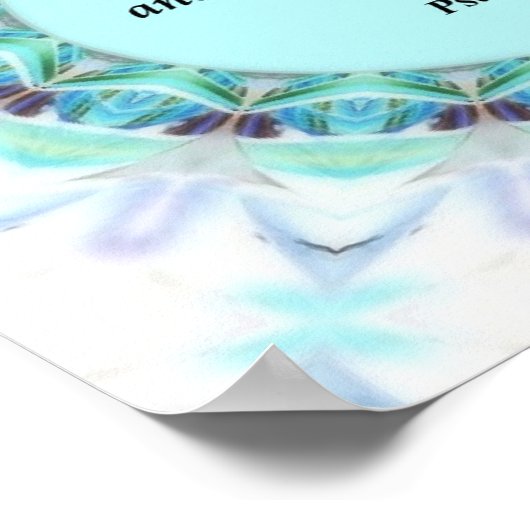 Psalm 51:10 Christliches Poster (Ecke)