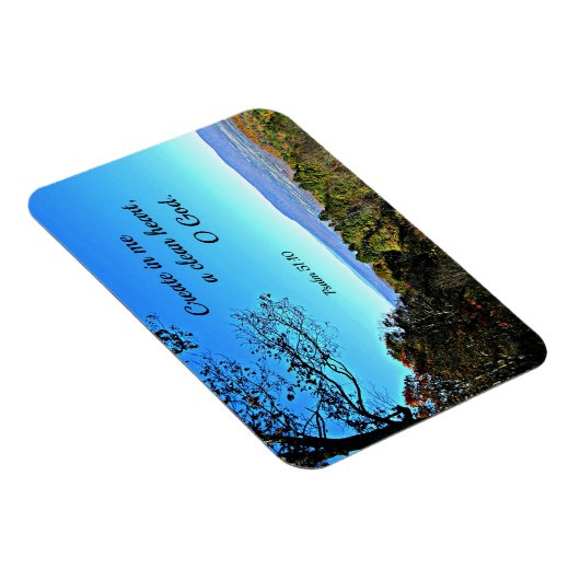 Psalm 51:10 Erstelle mir ein sauberes Herz. Magnet (Rechte Seite)