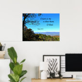 Psalm 51:10 Erstelle mir ein sauberes Herz. Poster (Heimbüro)