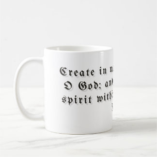 Psalm 51:10 Geschenktasse Kaffeetasse