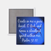 Psalm 51:10 magnet (Vorderseite/Rückseite)