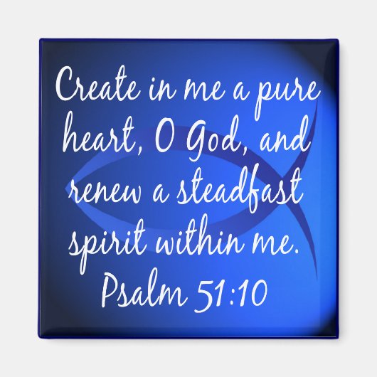 Psalm 51:10 magnet (Vorne)
