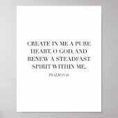 Psalm 51:10 poster (Vorne)