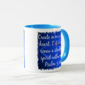 Psalm-51:10 Tasse (VorderseiteRechts)