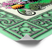 Psalm 51:12 ~ Hebräisch, Englisch und Transliterat Poster (Ecke)