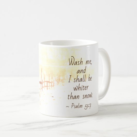 Psalm 51:7 Wash mich und ich werde weißer sein als Kaffeetasse (VorderseiteRechts)
