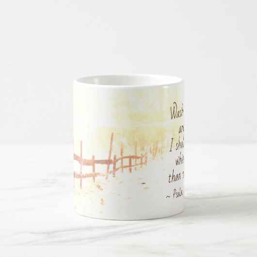 Psalm 51:7 Wash mich und ich werde weißer sein als Kaffeetasse (Mittel)