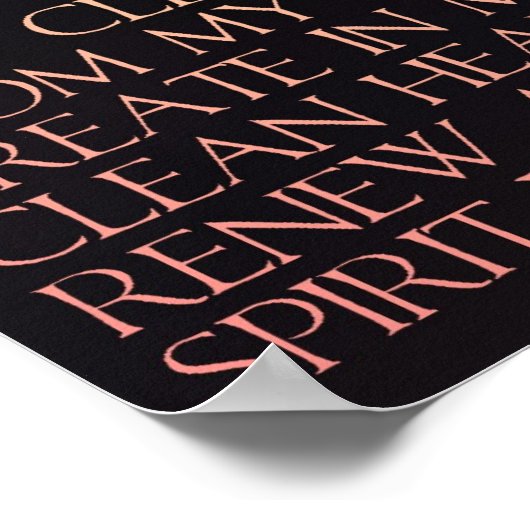 Psalm 51 poster (Ecke)