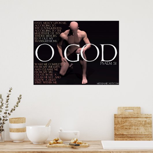 Psalm 51 poster (Küche)