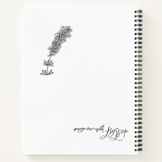 Psalm 51 Spiral-Notebook Notizblock (Rückseite)